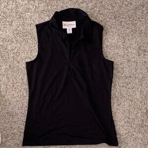 Tommy Bahama Golf Black Sleeveless Tank Top